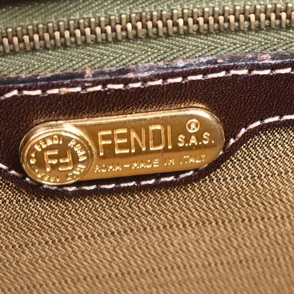 Fendi Brown Zucca 2way Handbag - Picture 10 of 10
